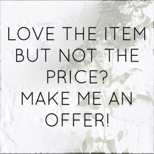 Like the item but not the price. We can work something out!